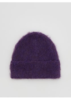 Reserved - Czapka beanie - fioletowy - id: 628FE-44X - marki Reserved - 186487691 Reserved - Czapka beanie - fioletowy ze sklepu Reserved w kategorii Czapki zimowe damskie - zdjęcie 186487691