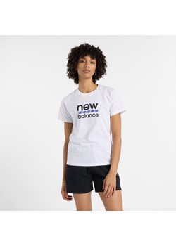 Koszulka damska New Balance WT51540WT – biała ze sklepu New Balance Poland w kategorii Bluzki damskie - zdjęcie 186488482