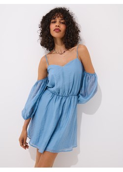 Mohito - Sukienka mini z lyocellem - błękitny ze sklepu Mohito w kategorii Sukienki - zdjęcie 186489022