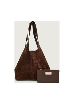 Coccinelle Shopperka + saszetka C-Easy | zamsz ze sklepu Gomez Fashion Store w kategorii Torby Shopper bag - zdjęcie 186490081