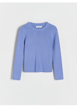 Reserved - Sweter z wiskozą - niebieski ze sklepu Reserved w kategorii Swetry dziewczęce - zdjęcie 186493394