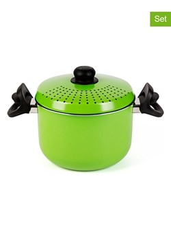 Trendy Kitchen by EXCÉLSA 2-częściowy zestaw w kolorze zielonym - 4 l - id: 17659527 - marki Trendy Kitchen By Excélsa - 186497942 Trendy Kitchen by EXCÉLSA 2-częściowy zestaw w kolorze zielonym - 4 l ze sklepu Limango Polska w kategorii Garnki - zdjęcie 186497942
