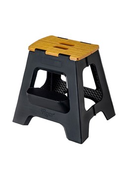 Vigar Hocker w kolorze czarno-jasnobrązowym - wys. 40 cm ze sklepu Limango Polska w kategorii Pufy i siedziska - zdjęcie 186497973