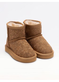 Lelli Kelly Skórzane botki zimowe "Dajana" w kolorze jasnobrązowym ze sklepu Limango Polska w kategorii Buty zimowe dziecięce - zdjęcie 186498094
