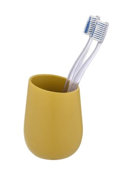 Wenko Kubek łazienkowy "Badi" w kolorze żółtym - wys. 11 x  Ø 8 cm ze sklepu Limango Polska w kategorii Dozowniki do mydła - zdjęcie 186498162