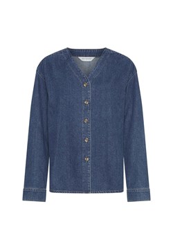 MOSS COPENHAGEN Bluzka dżinsowa "Elena" w kolorze granatowym ze sklepu Limango Polska w kategorii Koszule damskie - zdjęcie 186498512