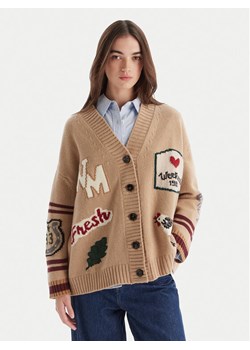 Weekend Max Mara Kardigan Belgio 2525346082 Beżowy Relaxed Fit ze sklepu MODIVO w kategorii Swetry damskie - zdjęcie 186498690