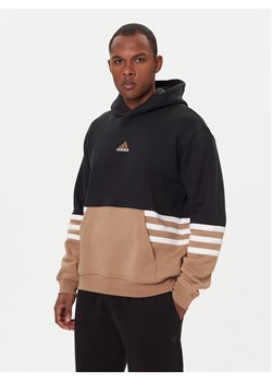 adidas Bluza JY2797 Beżowy Loose Fit ze sklepu MODIVO w kategorii Bluzy męskie - zdjęcie 186498734