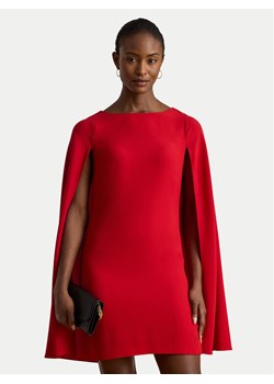 LAUREN RALPH LAUREN Sukienka koktajlowa 253980921004 Czerwony Slim Fit ze sklepu MODIVO w kategorii Sukienki - zdjęcie 186498943