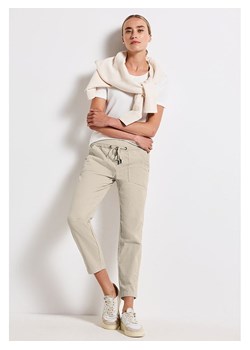 Street One Spodnie w kolorze beżowym ze sklepu Limango Polska w kategorii Spodnie damskie - zdjęcie 186500941