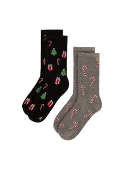 Lasocki Skarpety długie 2MB-001-AW23 (2-pack) Szary ze sklepu MODIVO w kategorii Skarpetki męskie - zdjęcie 186501452