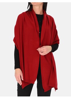 Gładki czerwony szal z wełną Potis & Verso ze sklepu Eye For Fashion w kategorii Szaliki i chusty damskie - zdjęcie 186501654