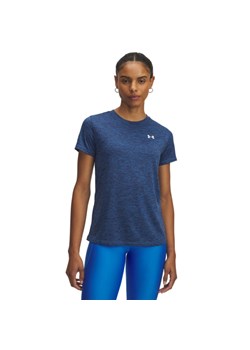 Damska koszulka treningowa Under Armour Tech Twist - niebieska ze sklepu Sportstylestory.com w kategorii Bluzki damskie - zdjęcie 186503022