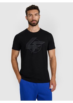 Męski t-shirt z nadrukiem 4F 4FWAW25TTSHM3133 - czarny ze sklepu Sportstylestory.com w kategorii T-shirty męskie - zdjęcie 186503122