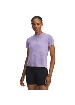 Damska koszulka do biegania Under Armour UA Launch Jacquard SS - fioletowa ze sklepu Sportstylestory.com w kategorii Bluzki damskie - zdjęcie 186503173