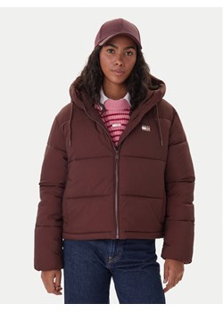 Tommy Jeans Kurtka zimowa DW0DW21625 Brązowy Regular Fit ze sklepu MODIVO w kategorii Kurtki damskie - zdjęcie 186504883