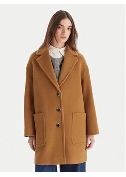 MAX&Co. Płaszcz wełniany 2526016023200 Brązowy Regular Fit ze sklepu MODIVO w kategorii Płaszcze damskie - zdjęcie 186504912