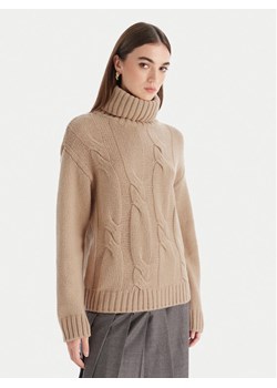 Luisa Spagnoli Golf Cerema 100250 Beżowy Regular Fit ze sklepu MODIVO w kategorii Swetry damskie - zdjęcie 186504923