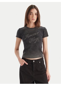 HUGO T-Shirt Dever 50546936 Czarny Slim Fit ze sklepu MODIVO w kategorii Bluzki damskie - zdjęcie 186504924