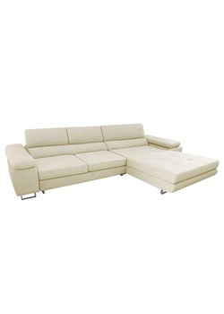 Beżowy narożnik rozkładany z funkcją spania M2-L05 - id: 53251 - marki Elior - 186506433 Beżowy narożnik rozkładany z funkcją spania M2-L05 ze sklepu Edinos.pl w kategorii Narożniki - zdjęcie 186506433