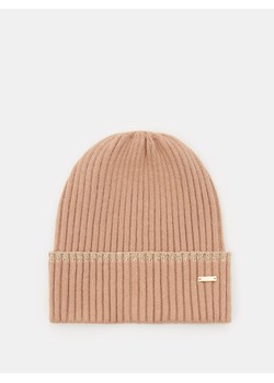 Mohito - Beżowa czapka beanie - beżowy ze sklepu Mohito w kategorii Czapki zimowe damskie - zdjęcie 186511683