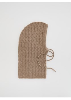 Reserved - Wełniana kominiarka - beżowy ze sklepu Reserved w kategorii Czapki zimowe damskie - zdjęcie 186511753