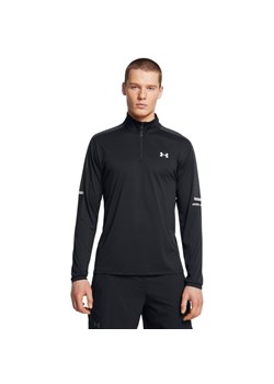 Męski longsleeve treningowy Under Armour UA Tech Utility 1/4 Zip - czarny ze sklepu Sportstylestory.com w kategorii T-shirty męskie - zdjęcie 186512221