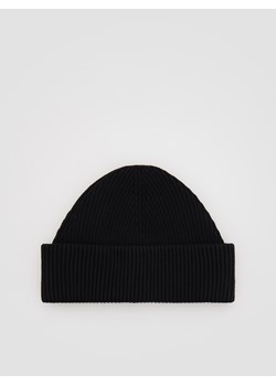 Reserved - Czapka beanie z wiskozą - czarny ze sklepu Reserved w kategorii Czapki zimowe męskie - zdjęcie 186516891