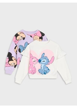 Sinsay - Bluza crewneck Disney 2 pack - kremowy - id: 341DN-01X - marki Sinsay - 186519190 Sinsay - Bluza crewneck Disney 2 pack - kremowy ze sklepu Sinsay w kategorii Bluzy dziewczęce - zdjęcie 186519190