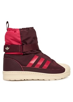 Śniegowce adidas Superstar 360 Winterized Boot JR5804 Bordowy ze sklepu eobuwie.pl w kategorii Buty zimowe dziecięce - zdjęcie 186520124