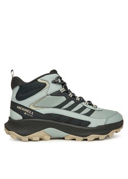 Trekkingi Merrell Speed Strike 2 Mid GORE-TEX J038383 Szary ze sklepu eobuwie.pl w kategorii Buty trekkingowe męskie - zdjęcie 186520220