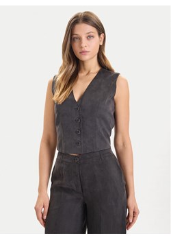 Guess Kamizelka W5YH51 WH5N2 Czarny Regular Fit ze sklepu MODIVO w kategorii Kamizelki damskie - zdjęcie 186521414