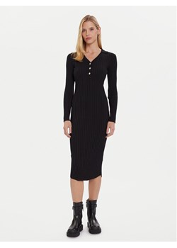 Morgan Sukienka dzianinowa 252-RMEXAS Czarny Slim Fit ze sklepu MODIVO w kategorii Sukienki - zdjęcie 186521720