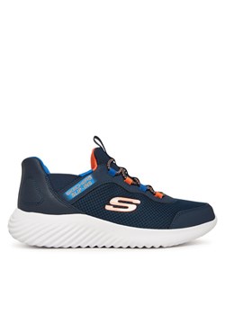 Skechers Sneakersy Bounder 403822L NVBL Granatowy ze sklepu MODIVO w kategorii Buty sportowe dziecięce - zdjęcie 186525401
