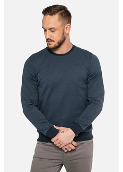 BLUZA CLUB Z OKRĄGŁYM DEKOLTEM NIEBIESKI ze sklepu Recman w kategorii Bluzy męskie - zdjęcie 186528504