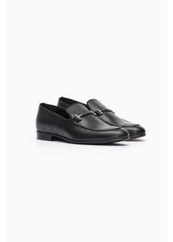 OBUWIE LOAFERSY D4737 CZARNE ze sklepu Recman w kategorii Półbuty męskie - zdjęcie 186528613