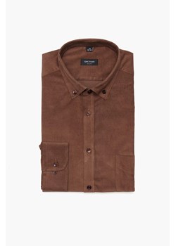 KOSZULA FORMENTO 3124 DŁUGI RĘKAW SLIM FIT BRĄZ ze sklepu Recman w kategorii Koszule męskie - zdjęcie 186529254