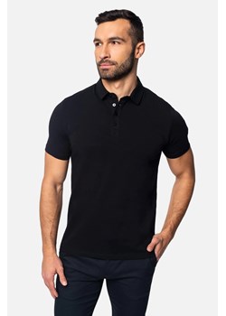 KOSZULKA POLO LIERMO CZERŃ ze sklepu Recman w kategorii T-shirty męskie - zdjęcie 186529421
