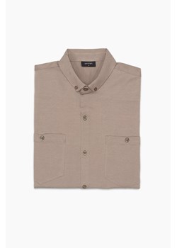 KOSZULA FORMENTO 3227 DŁUGI RĘKAW SLIM FIT BEŻOWA ze sklepu Recman w kategorii Koszule męskie - zdjęcie 186530754