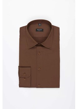 KOSZULA VERSONE 3225D DŁUGI RĘKAW SLIM FIT BRĄZOWA ze sklepu Recman w kategorii Koszule męskie - zdjęcie 186530813