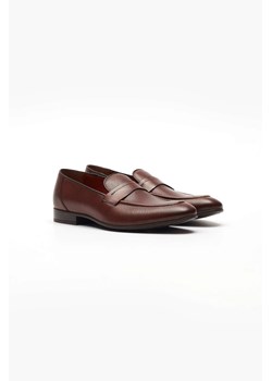 OBUWIE LOAFERSY A140 BRĄZOWE ze sklepu Recman w kategorii Półbuty męskie - zdjęcie 186530871