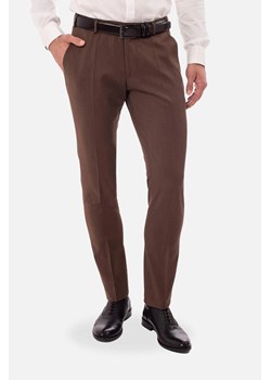 SPODNIE CLASSIC CREBERT 318 BRĄZOWE Z WEŁNĄ ze sklepu Recman w kategorii Spodnie męskie - zdjęcie 186531011