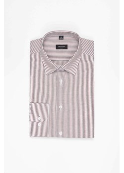 KOSZULA COFINO 3246T DŁUGI RĘKAW SLIM FIT BRĄZOWA Z BAWEŁNĄ ze sklepu Recman w kategorii Koszule męskie - zdjęcie 186531320