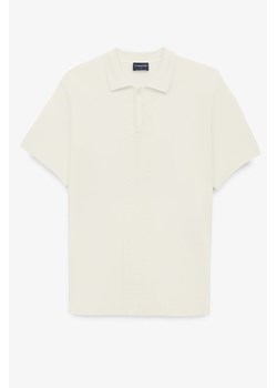 KOSZULKA POLO TENNIS CLUB 011 ECRU Z WISKOZY ze sklepu Recman w kategorii T-shirty męskie - zdjęcie 186531442
