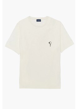 T SHIRT TENNIS CLUB 013 ECRU Z WISKOZY ze sklepu Recman w kategorii T-shirty męskie - zdjęcie 186531452