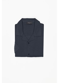 KOSZULA FORMENTO 3252 KRÓTKI RĘKAW CUSTOM FIT GRANATOWA Z WISKOZY ze sklepu Recman w kategorii Koszule męskie - zdjęcie 186531671