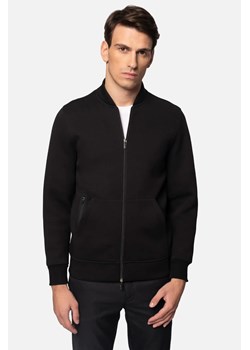 BLUZA DEVESA ROZPINANY CZARNA Z BAWEŁNĄ ze sklepu Recman w kategorii Bluzy męskie - zdjęcie 186531914
