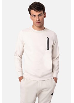 BLUZA DUATO Z OKRĄGŁYM DEKOLTEM BEŻOWA Z BAWEŁNY ze sklepu Recman w kategorii Bluzy męskie - zdjęcie 186532173