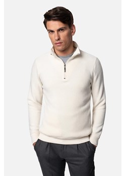 BLUZA LUDRES TROYER/TYPU TROYER ECRU Z WEŁNĄ ze sklepu Recman w kategorii Bluzy męskie - zdjęcie 186532250