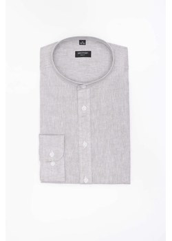KOSZULA FORMENTO 3287D DŁUGI RĘKAW SLIM FIT ZIELONA Z LNEM ze sklepu Recman w kategorii Koszule męskie - zdjęcie 186532484